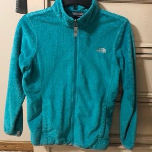 Girls north face jacket barely worn.